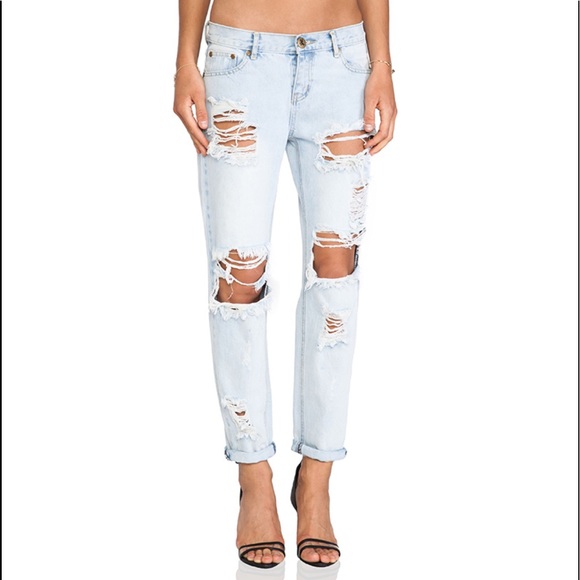 ONE Teaspoon 100% Cotton Jeans - Picture 1 of 8